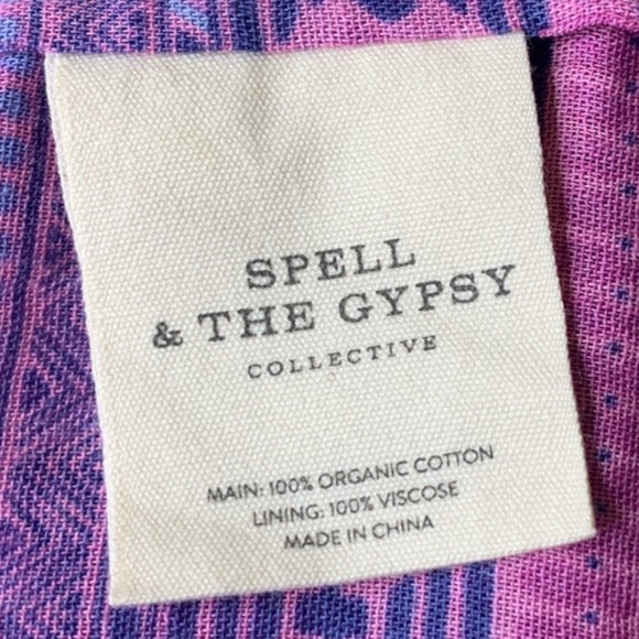 Spell & The Gypsy Collective Journey Strappy Maxi Dress Mulberry Size Small - Picture 7 of 12